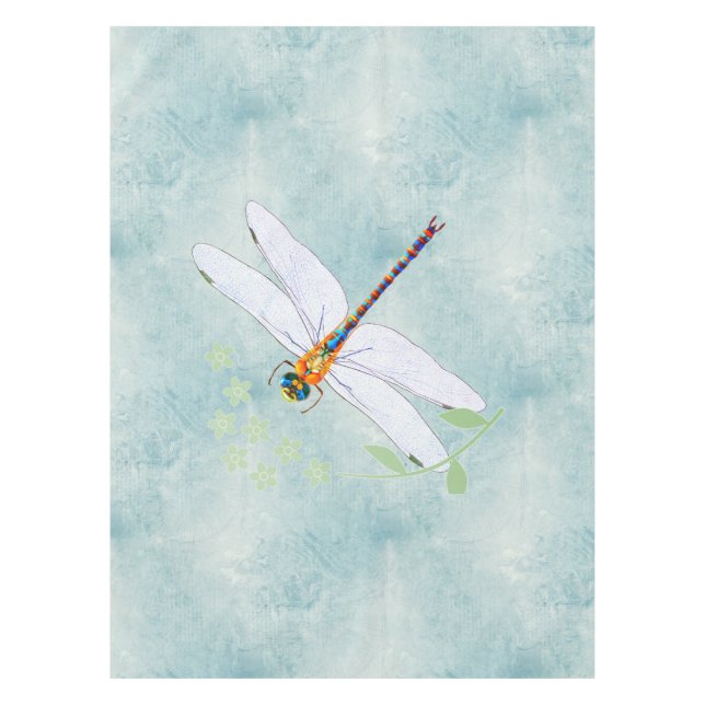 Nappe Vintage Dragonfly on Faded Floral (Devant)