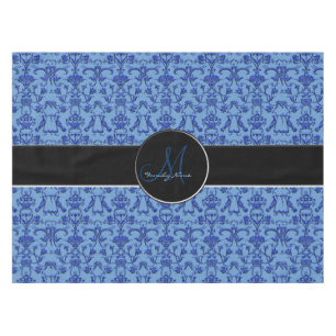 Nappe Vintage Florentine Damask (bleu)