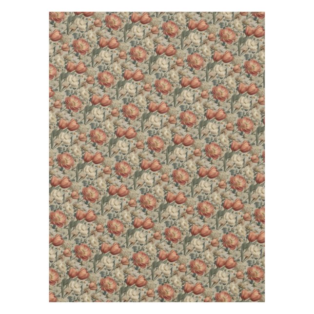 Nappe Vintage Flower Pattern Cotagecore (Devant)