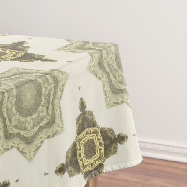 Nappe Vintage Golden Art Deco Motif Abstrait No3 (In Situ)