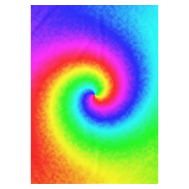 Nappe Vintage Hippie Boho Tie Dye Psychedelic Twirl (Devant)