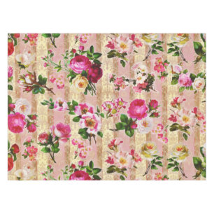 Nappe Vintage or Floral rose Roses Damask