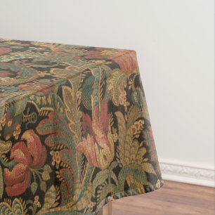 Nappe Vintage Orinoka Mills Floral Vine Motif