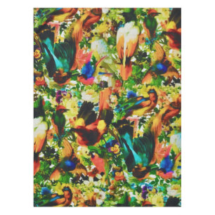 Nappe Vintage perroquet sauvage de la jungle tropicale