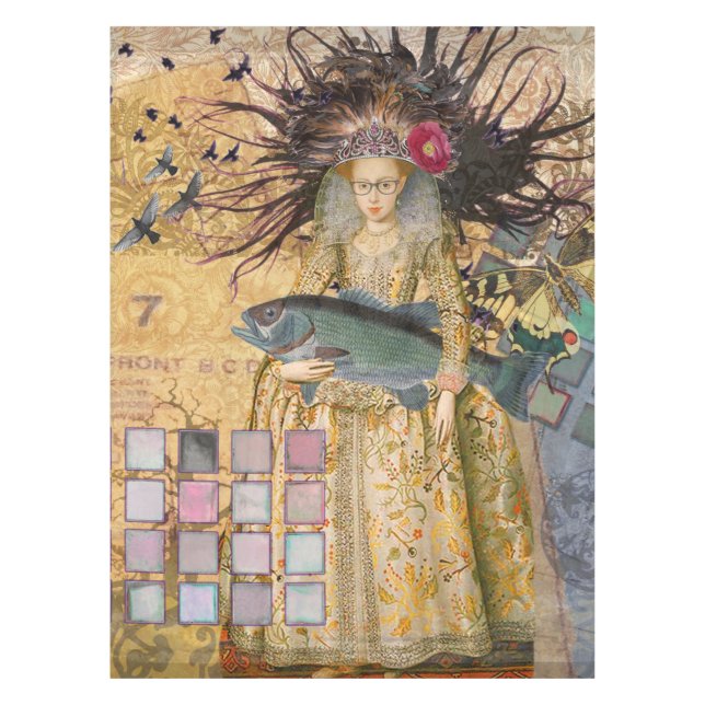 Nappe Vintage Pisces femme gothique classique (Devant)