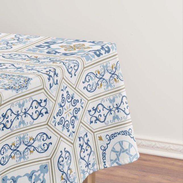 Nappe Vintage Portugal Azulejo traditionnel (In Situ)