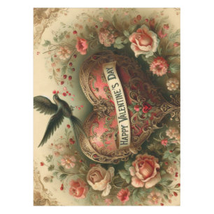 Nappe Vintage/rétro/Victorian Valentine's day heart