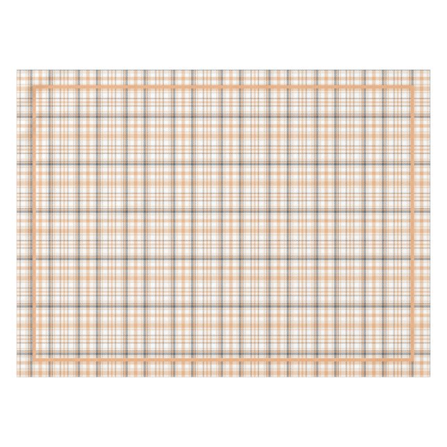 Nappe Vintage tartan motif blanc gris blanc nom (Devant (Horizontal))