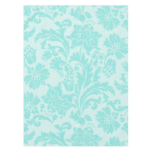 Nappe vintage verte et bleue turquoise