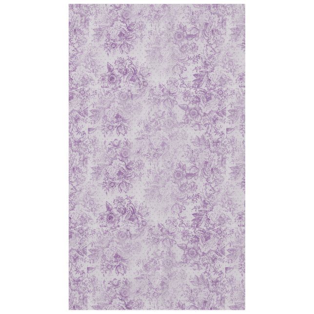 Nappe violet rustique, chic shabby, fleurs de lavande pâ (Devant)