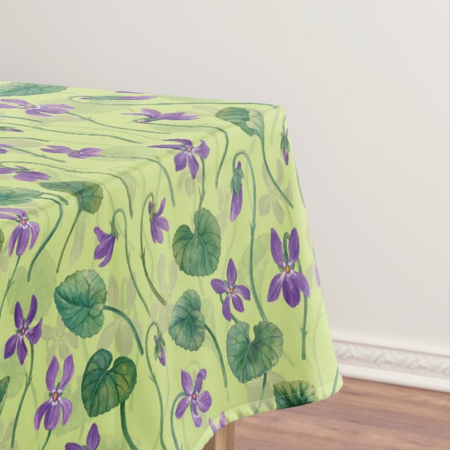 Nappe Violettes à l'aquarelle sur rosée de miel (In Situ)
