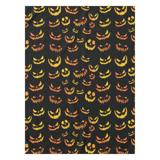 Nappe Visage du Citrouille Jack-o'-lantern (Devant)