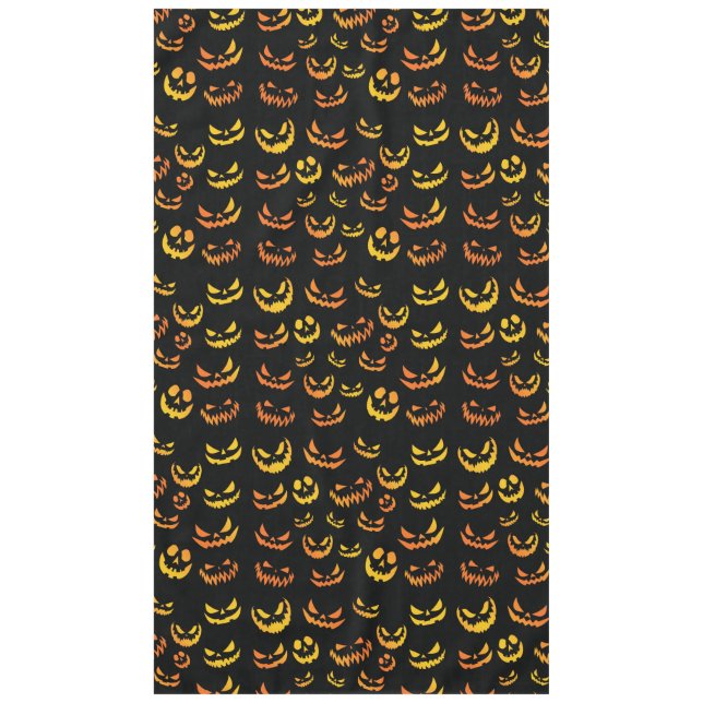 Nappe Visage du Citrouille Jack-o'-lantern (Devant)