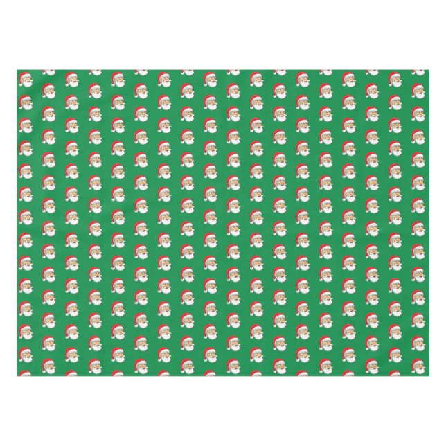 Nappe Visage heureux du Père Noël (Devant (Horizontal))
