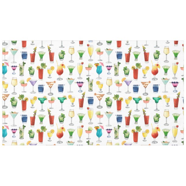 Nappe Vivid Watercolor Cocktail Motif Sac fourre-tout (Devant (Horizontal))