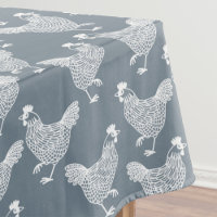 Volaille de poule blanche Dusty bleu et blanc