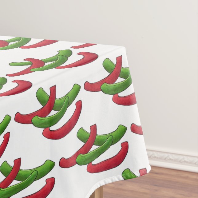 Nappe Volets de poivrons rouges et verts Pizza (In Situ)