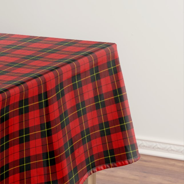 Nappe Wallace tartan rouge noir plaid (In Situ)