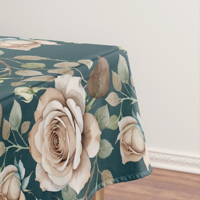 Nappe Watercolor Roses In Pale Shades  (In Situ)