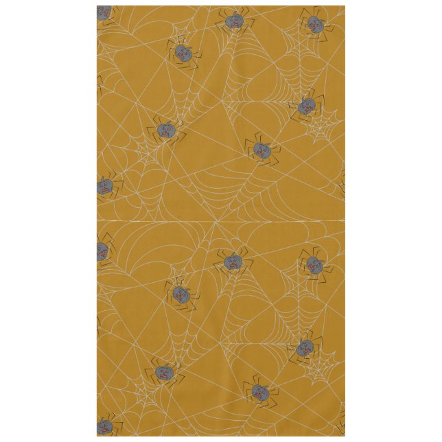 Nappe Web et citrouilles d'araignées d'Halloween (Devant)