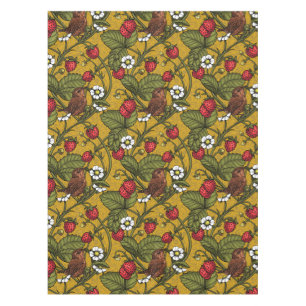 Nappe Wens et fraises sur mustrard