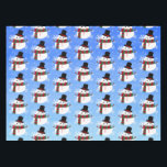 Nappe White Christmas Snowman<br><div class="desc">Joyeux Noël !</div>