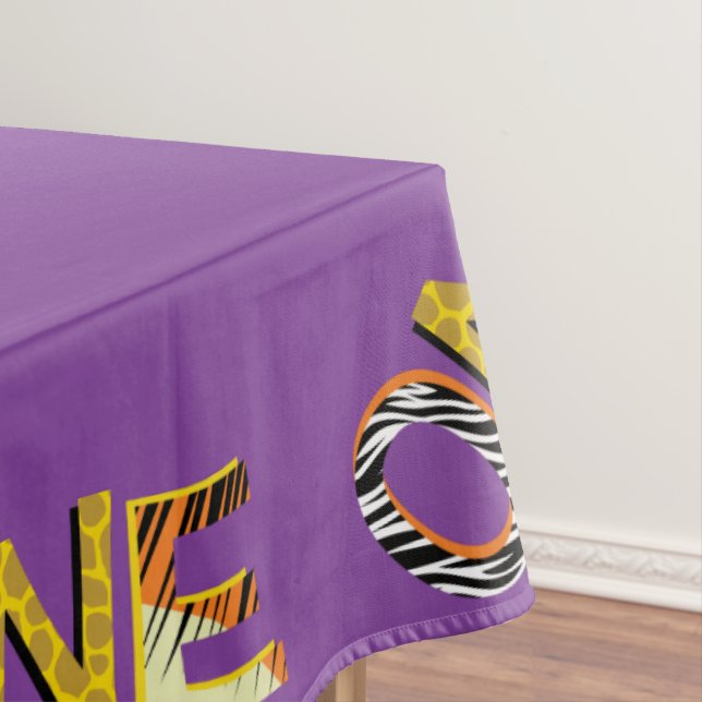 Nappe Wild One 1er anniversaire de fête Safari (In Situ)