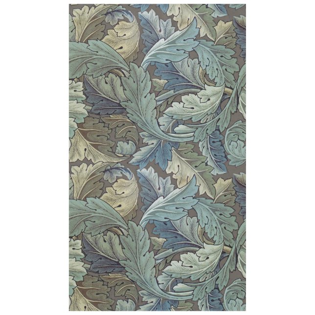 Nappe William Morris Acanthus Sage Fleur Floral Botaniqu (Devant)