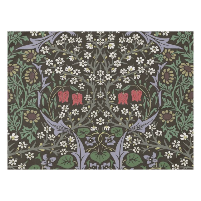 Nappe William Morris Blackthorn Tapisserie Florale (Devant (Horizontal))
