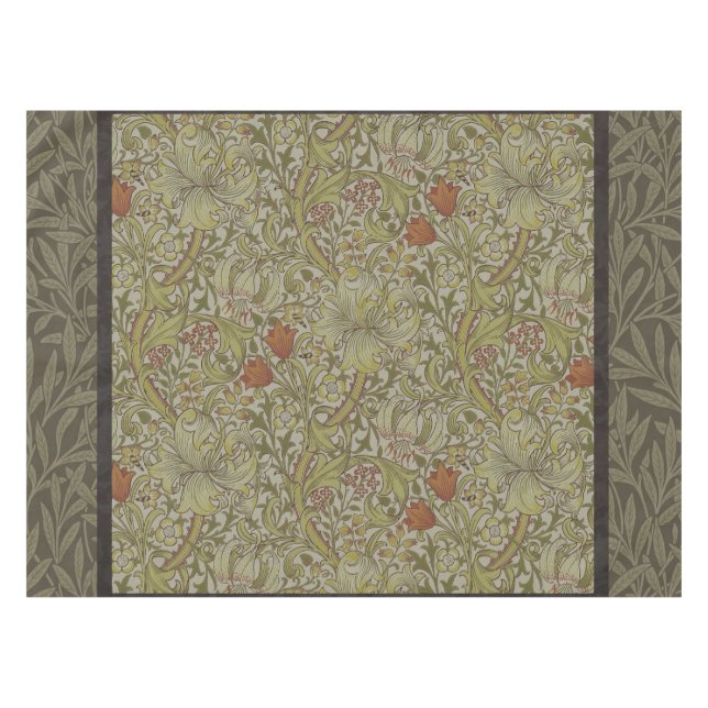 Nappe William Morris Floral Lys willow art design (Devant (Horizontal))