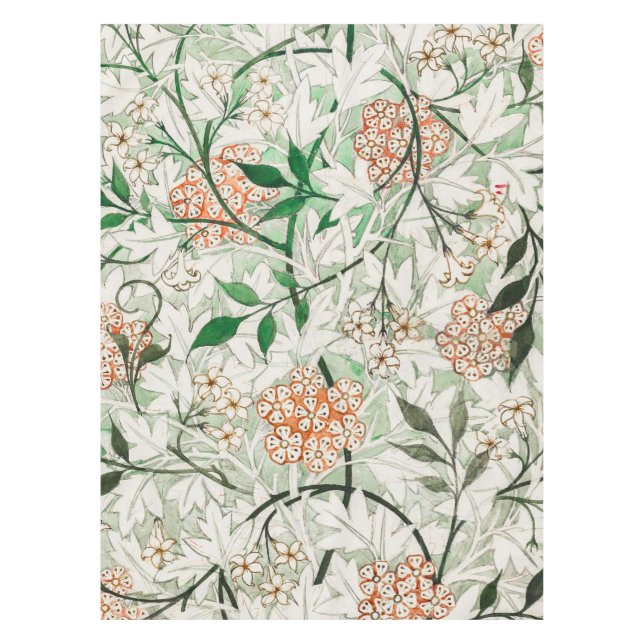 Nappe William Morris Jardin Fleur de Jasmin Classique (Devant)