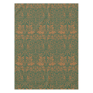 Nappe William Morris Lapin Frère Ambre Noir Motif