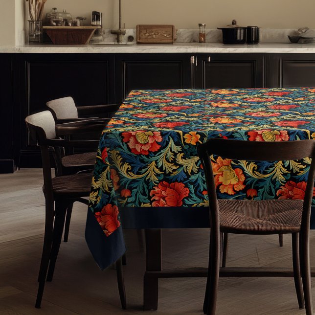 Nappe William Morris Pimpernel couleurs vives (William Morris Pimpernel colorful vibrant colors Tablecloth)