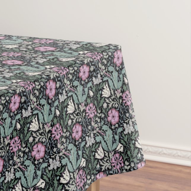 Nappe William Morris Poppy botanique victorien rose (In Situ)