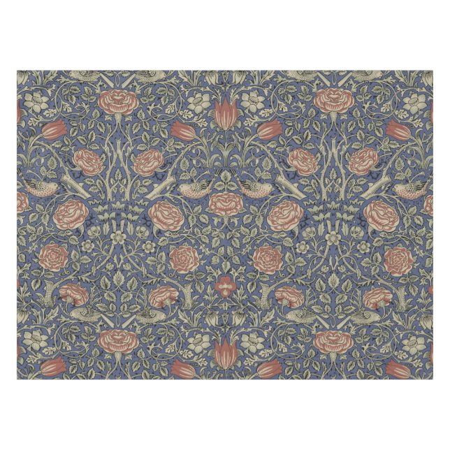 Nappe William Morris Tudor Fond d'écran Rose (Devant (Horizontal))