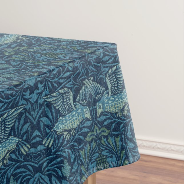Nappe William Morris Vintage Foliage bleu (In Situ)