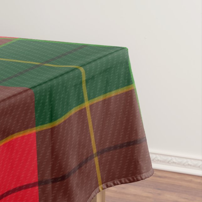 Nappe Winter Holiday Tartan pattern  Scottish red green (In Situ)