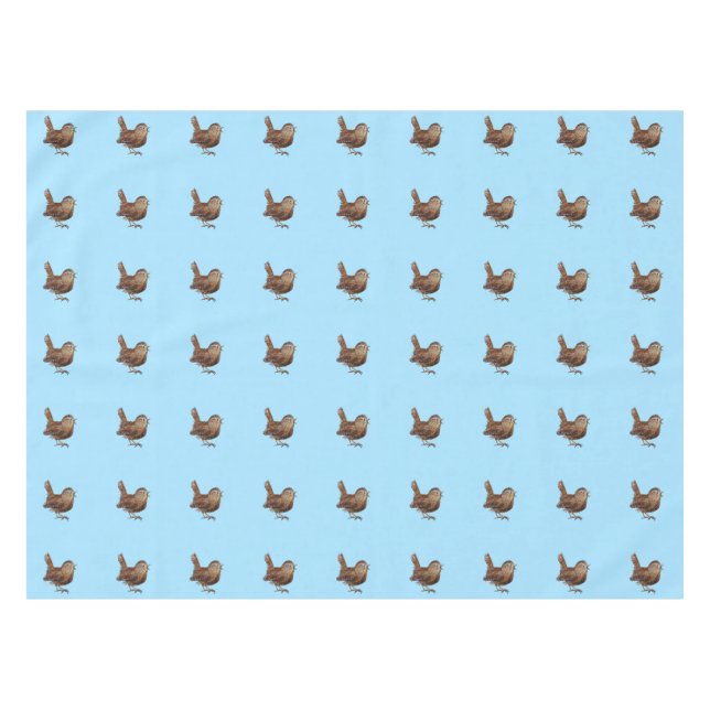 Nappe Wren Bird chanter haut et belle chanson Sky Blue (Devant (Horizontal))