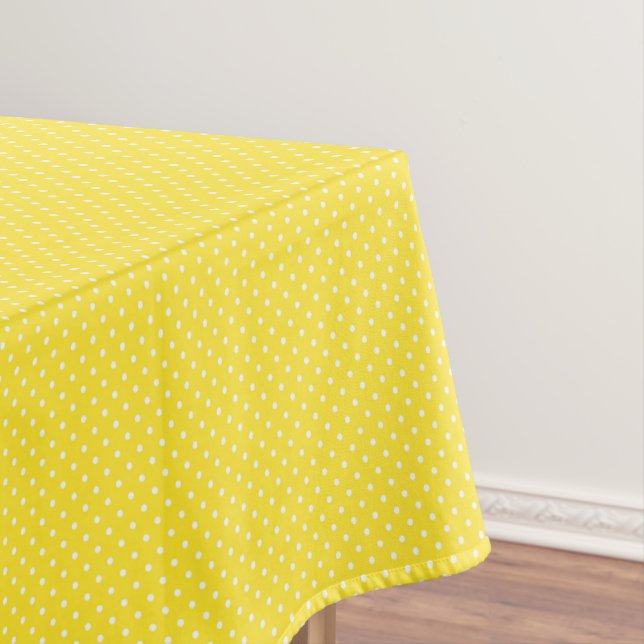 Nappe Yellow and White Polka Dots (In Situ)