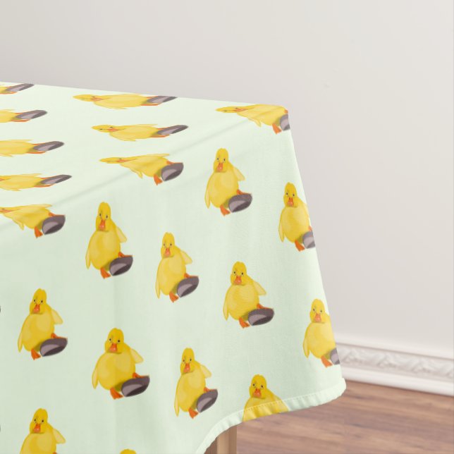 Nappe Yellow Ducklings Tablecloth - Your Color (In Situ)
