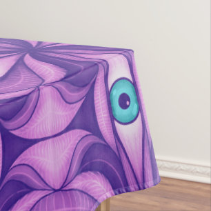 Nappe Yeux bleus dans un feuillage pourpre Art botanique