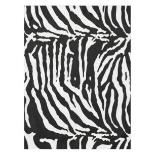 Nappe Zebra Camouflage Motif artistique noir et blanc