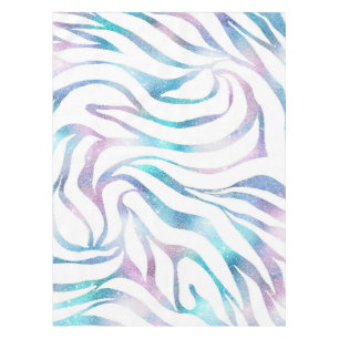 Nappe Zebra moderne Imprimer Glam Bleu Violet Parties sc