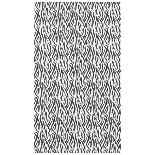 Nappe Zebra Print Black and White Party Tablecloth (Devant)