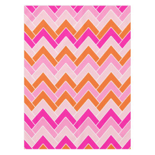 Nappe Zigzag Pink Et Orange Chevron