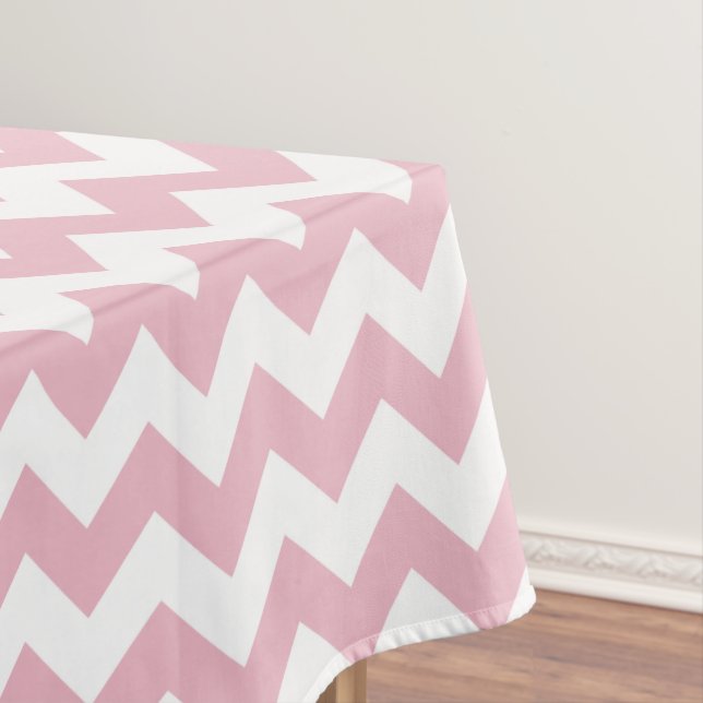 Nappe Zigzag rose, Chevron rose, Motif géométrique (In Situ)