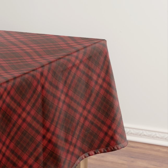 Nappes de Noël Rouge Plaid 60" x 104" (In Situ)