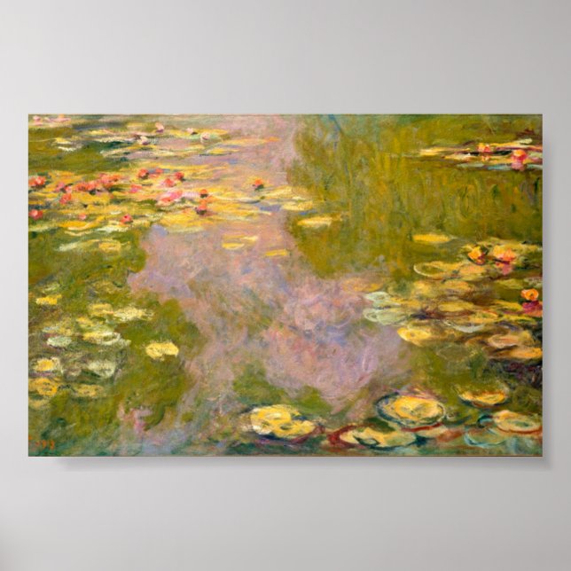 Nappes d'eau - Poster Claude Monet (Devant)