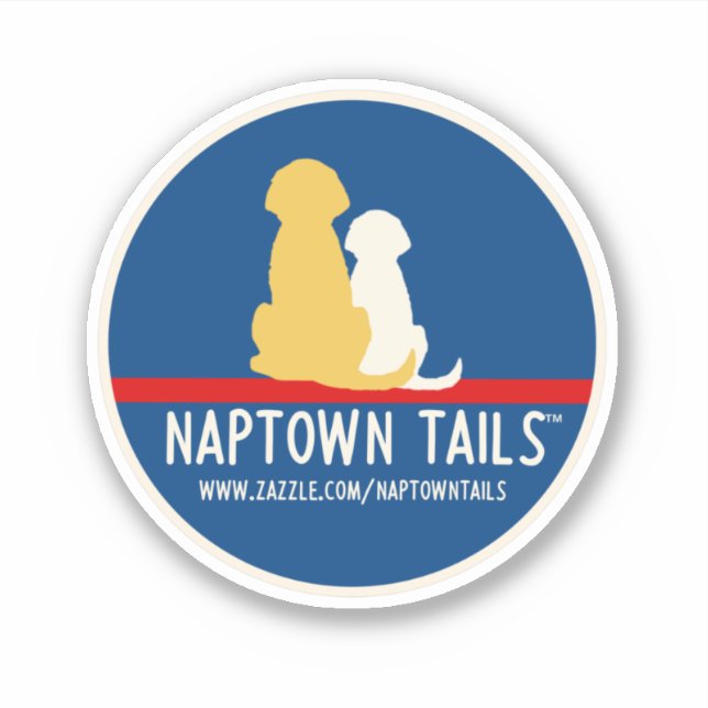 Naptown Tails Chiens Vinyl Sticker (Devant)