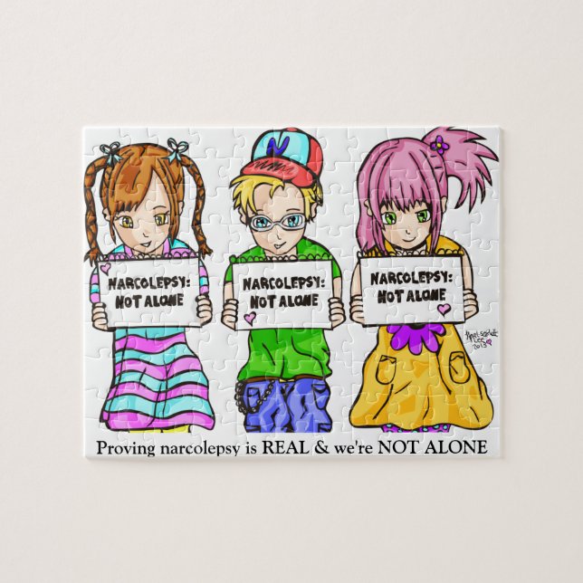 NARCOLEPSIE : PAS puzzle d'amusement d'ALONE™ (Horizontal)